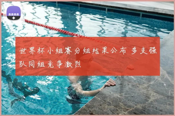 世界杯小组赛分组结果公布 多支强队同组竞争激烈